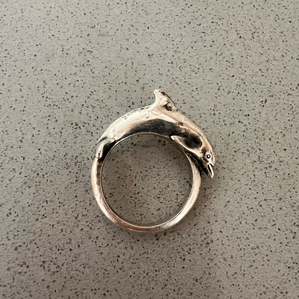 James Avery Silver Dolphin Ring - image 2